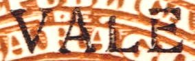 Nicaragua stamps 1913 surcharges Locomotive 10c / 2 Pesos Broken 'L' - detail scan